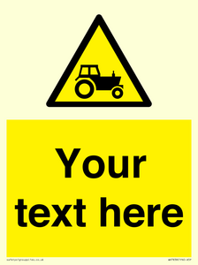 Custom warning farm machinery